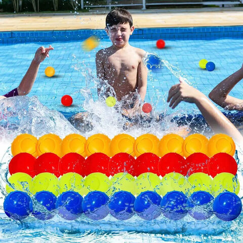 Boule D'eau Réutilisable En Silicone, Ballons D'eau En Silicone Souple à  Remplissage Rapide Pour Les Enfants Pour Les Activités De Plein Air D'été 