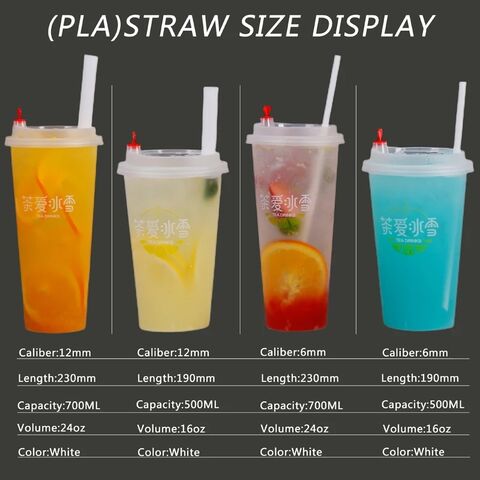 PLA 12 Inch Drinkings Eco Productss Straw - China PLA Tip Straw and PLA  Straw Straight price