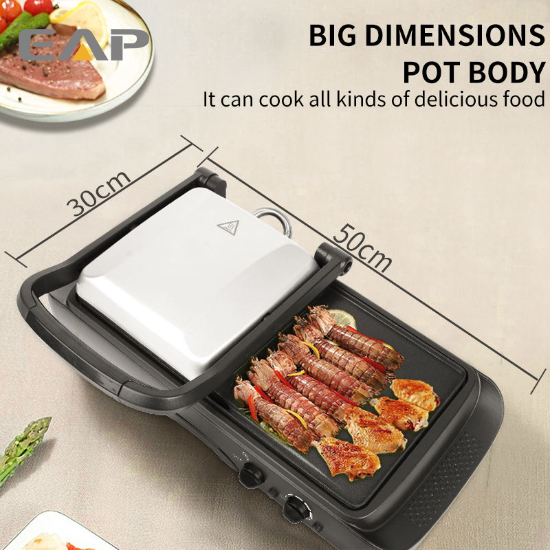 Bulk Buy China Wholesale 1500w 2 In 1 Electric Bbq Griddle And Panini ...