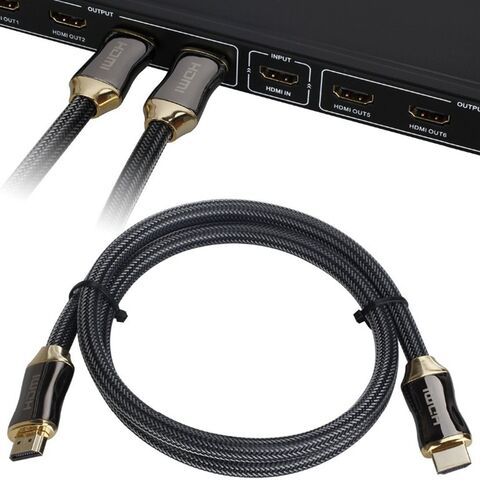 Câble HDMI haute qualité premium plaqué or 24 carats 60Hz 2.0V 30m Câble HDMI 4K