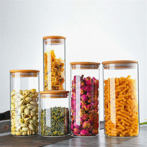Kitchen Glass Sealed Storage Can Food Containers Canisters with