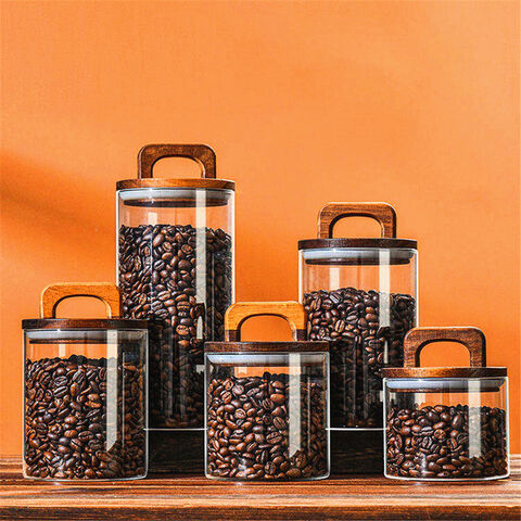 customized food containers Rectangle high borosilicate glass food containers  with printed with bamboo lids