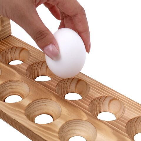 Egg Holder Tray- Countertop Stackable Egg Rack For Fresh Eggs