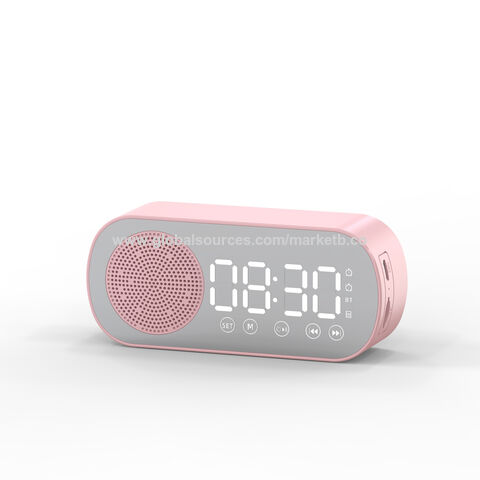 Achetez en gros Mu Nouveau Produit Réveil Avec Miroir Horloge Numérique Usb  De Charge Mini Portable Bluetooth Haut-parleur Chine et Horloge Numérique  Haut-parleur Bluetooth à 4 USD