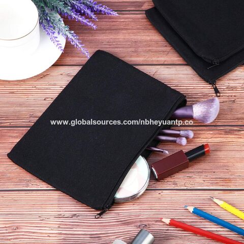 Cotton Canvas Zipper Pouch