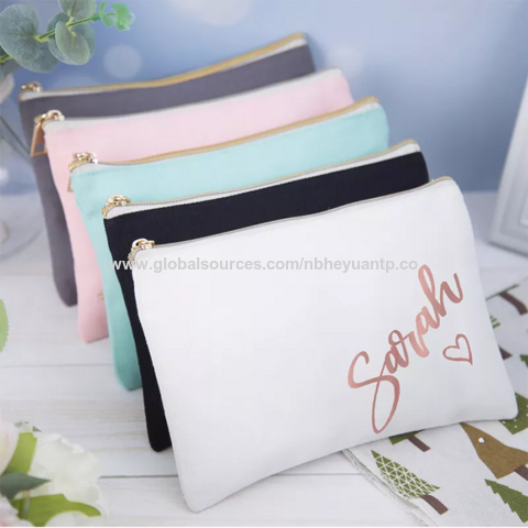 15 Pieces Blank Sublimation-Bags DIY Custom Cosmetic Bag Makeup Pouch Pen  Case 