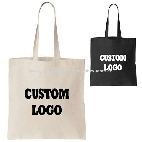 Wholesale Sublimation Blank Pattern Canvas Shopping Bags Eco