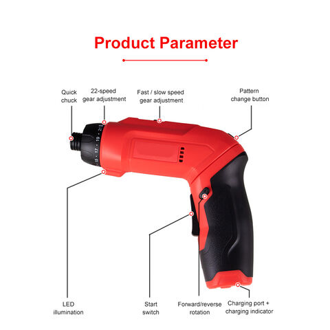Mini Tournevis Électrique 3.6V Perceuse Visseuse Multifonctionnelle Pliable pour la Maison Perceuse Électrique au Lithium Outil de Bricolage Personnalisation OEM
