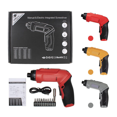 Mini Tournevis Électrique 3.6V Perceuse Visseuse Multifonctionnelle Pliable pour la Maison Perceuse Électrique au Lithium Outil de Bricolage Personnalisation OEM