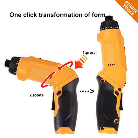 Mini Tournevis Électrique 3.6V Perceuse Visseuse Multifonctionnelle Pliable pour la Maison Perceuse Électrique au Lithium Outil de Bricolage Personnalisation OEM
