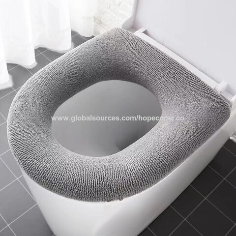 Tapis De Couverture De Siège De Toilette Universel, 1 Paire, Pâte De Wc  Douce, Tapis De