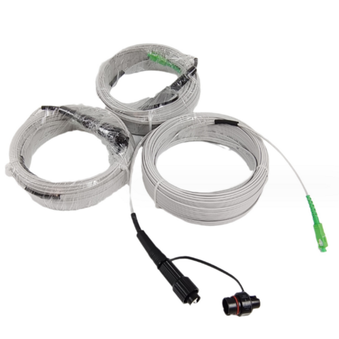 SC del 1M al cable de remiendo de la fibra del SC del cable de fibra óptica  del solo modo SC/APC-SC/APC 9/125μm, cable de fibra óptica Internet