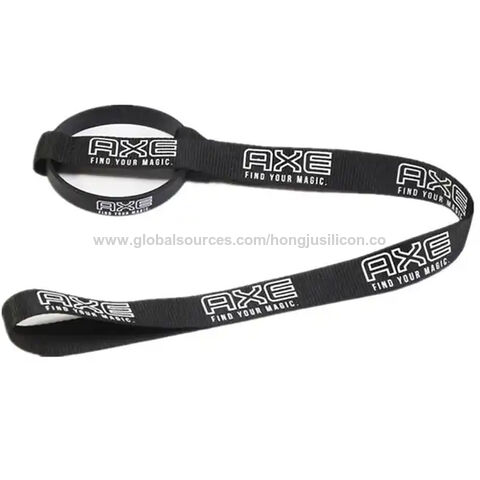 Lanyard portavasos personalizado de PVC o silicona para cerveza, vino y otras bebidas con logo para promociones B2B