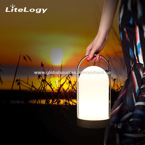 Buy Wholesale China Modern Nordic Silver Electric Lantern Table Lamp,rechargeble  Outdoor Garden Lights Ip54 & Garden Lights at USD 27.62
