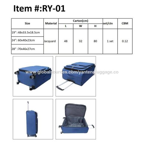 Factory Direct High Quality China Wholesale Revolutionize Your Travel:  2024's New Soft-side Luggage Blending Style With Practicality $55 from  Ganzhou Yanteng Industrial and Trading Co.,Ltd.