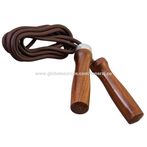 Wooden Handle Skipping Rope Speed Boxing Exercise Fitness Jump Gym