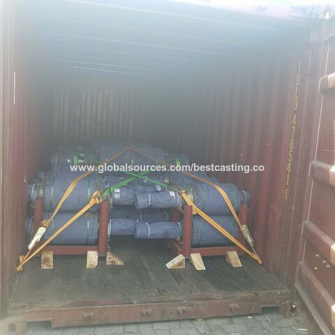 Piezas mecanizadas CNC Forjado Acero Eje de rodillo de soporte de transmisión grande