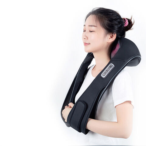 Comprar Masajeador Shiatsu para cuello, almohada eléctrica para aliviar el  dolor, espalda, columna Cervical, amasado, calefacción infrarroja, viaje,  coche/cojín corporal para el hogar