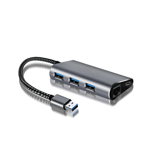 HUB com suporte para 4K/2K a 30Hz ou 1080P a 60Hz - Hub USB de alta resolução