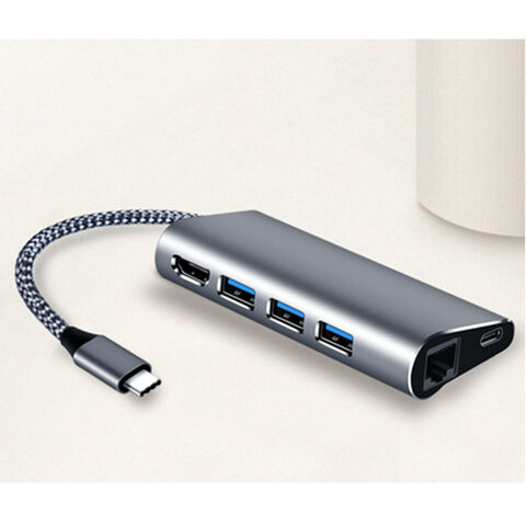 HUB com suporte para 4K/2K a 30Hz ou 1080P a 60Hz - Hub USB de alta resolução