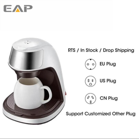 Dropship Small Filter Coffee Machine; Mini Pour Over Portable