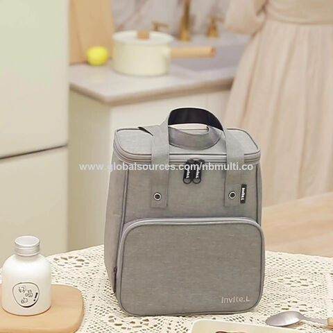 Small Lunch Bag Insulated Thermal Lunch Box For Women Men Kids Leak-proof  Waterproof Lunch Cooler Tote Bags For School Work Picnic Camping Green