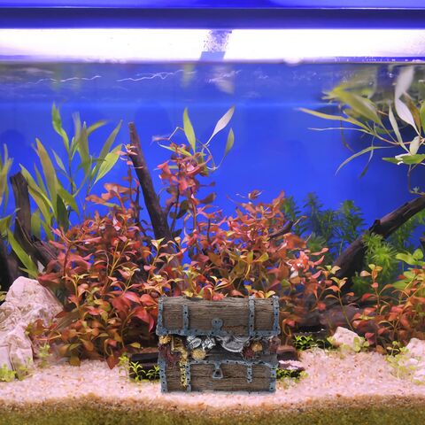 Simulation Resin Aquarium Ornament Hidden Castle Fish Tank Supplies  Accessories European Castle for Aquarium OrnamentCoral Ornaments
