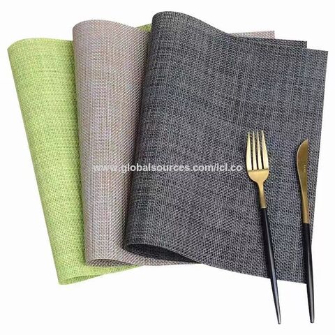 PVC Insulation Placemat Fashion Heat Resistant Non Slip Waterproof