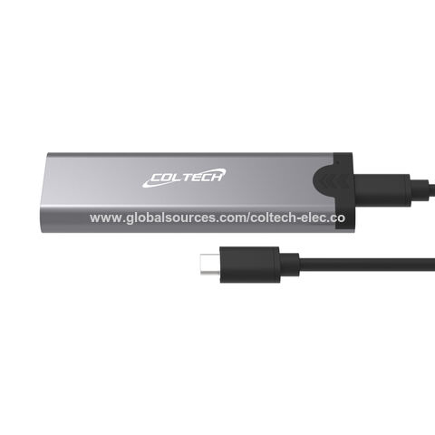 Tool-freeType-C M.2 (PCIE/SATA,NVMe/NGFF combo) Case super velocidade 10Gbps Type-c 3.2 Gen2 Caixa de liga de alumínio M/B M Chave combo