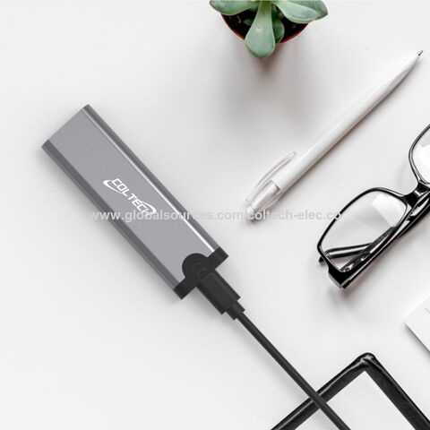 Tool-freeType-C M.2 (PCIE/SATA,NVMe/NGFF combo) Case super velocidade 10Gbps Type-c 3.2 Gen2 Caixa de liga de alumínio M/B M Chave combo