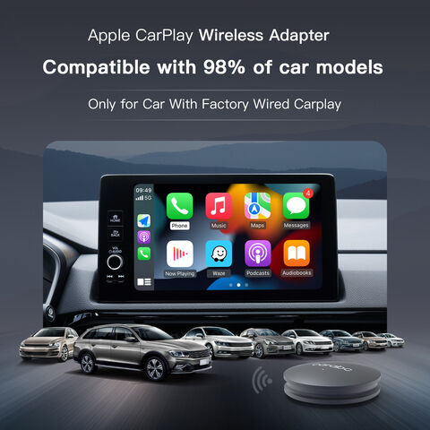  Wireless Apple CarPlay Android Auto Adapter for Factory Wired  CarPlay podofo Wireless CarPlay Android Auto Dongle Converts Wired Apple  Car Play to Wireless Adapter Magic Box Plug & Play for Most