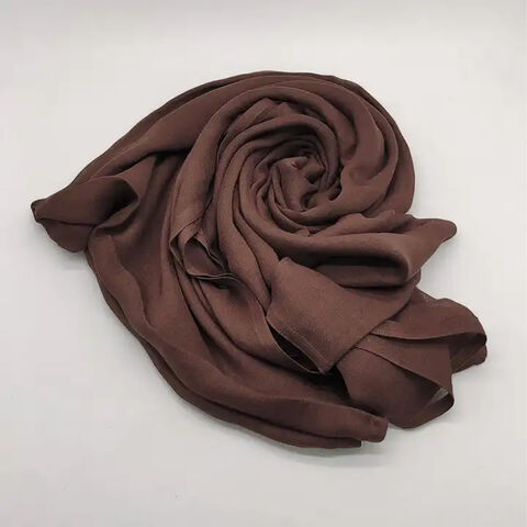 Achetez en gros Foulard Uni En Coton Pour Femmes, Foulard