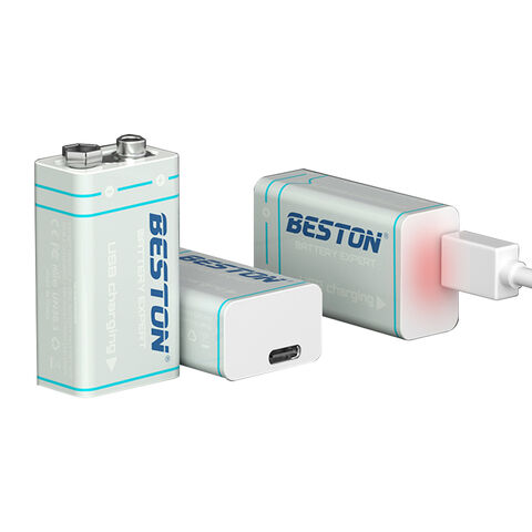 Bateria 9V Recargable Beston 650Mah Micro Usb