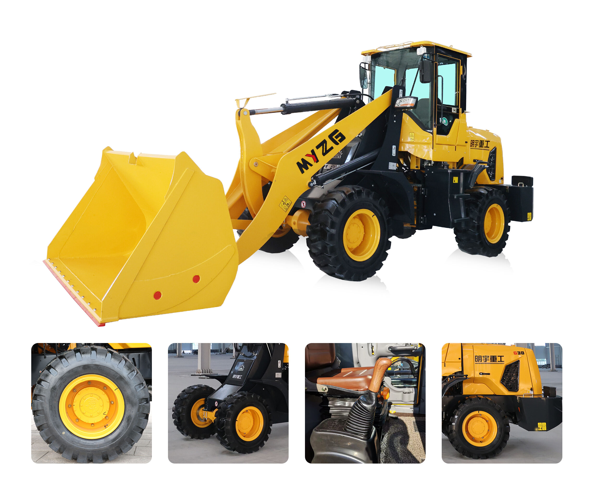 Myzg Oem Odm G38 2.2ton Ce Approved Multi-attachment New Front End ...