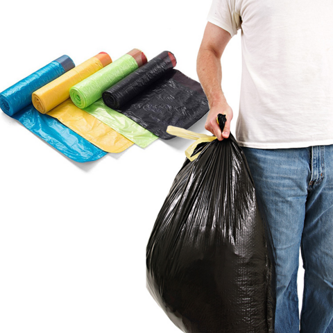 Penjualan panas 100% Kantong Pati Jagung Biodegradable Kantong Plastik putih kompos biodegradable kantong sampah
