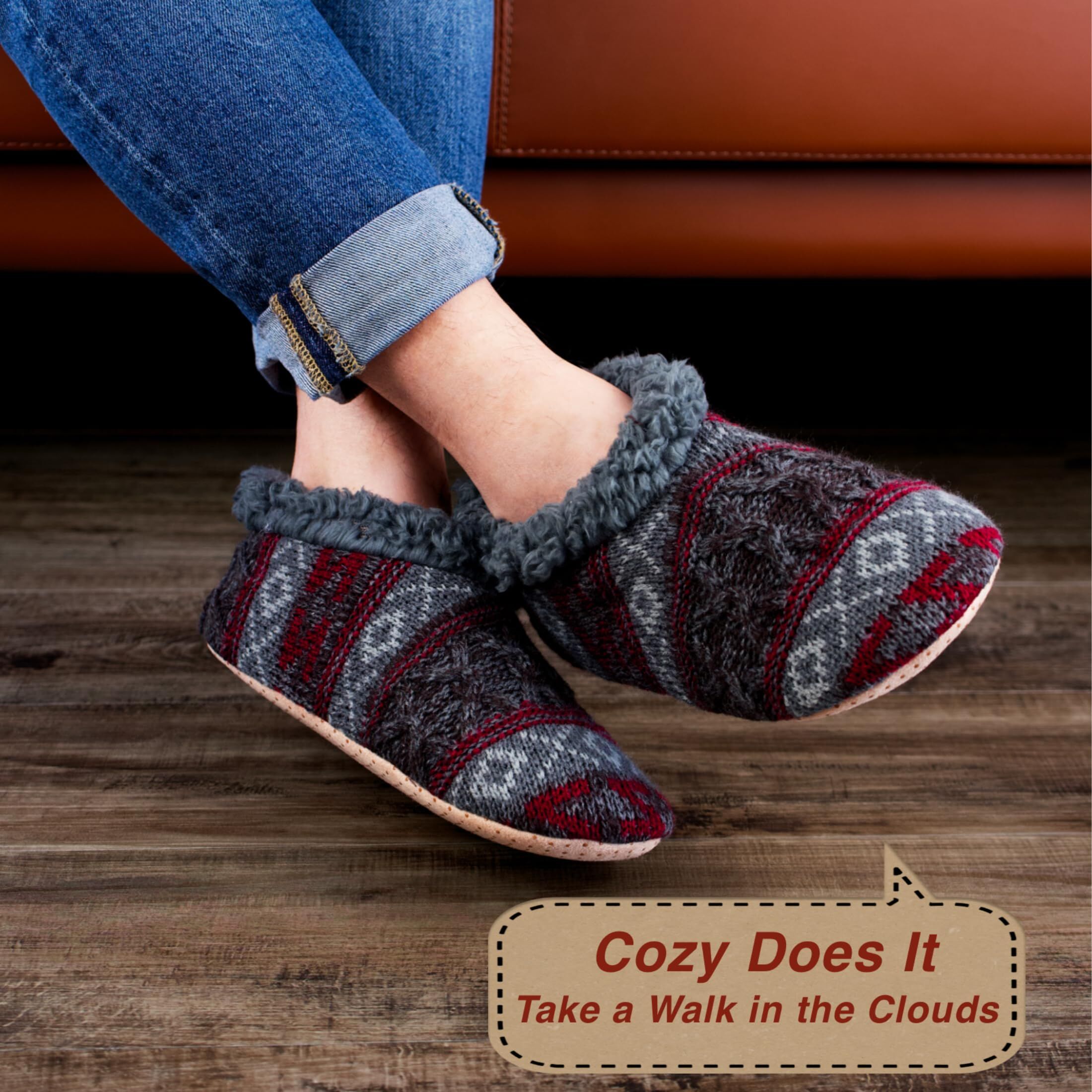 Slipper Socks Mens Socks Warm Pair Mens Slipper Socks With