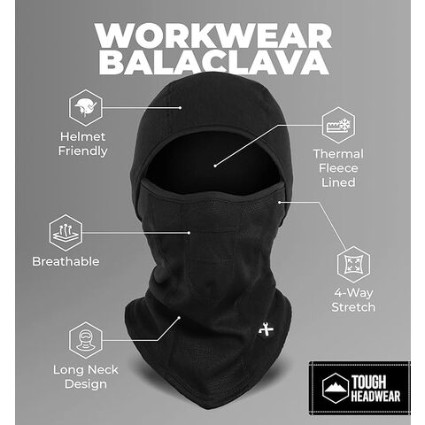 Tough Headwear Neoprene Ski Mask - Tactical Winter Face Mask - Perfect for Skiing, Snowboarding & Motorcycling