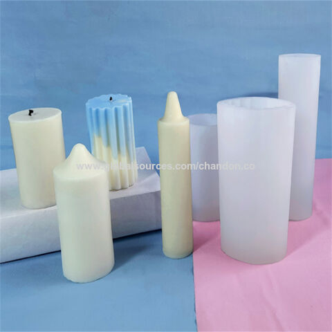 Artisanat Outils 3D Silicone Bougie Moule Bulle Cylindrique DIY
