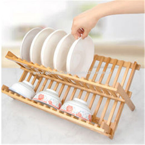 Bamboo draining online rack