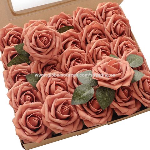 30 Pcs Glitter Roses Artificial Foam Rose Artificial Glitter Flowers with  Stem, Foam Glitter Rose for Wedding Party Office Baby Shower Home  Decoration