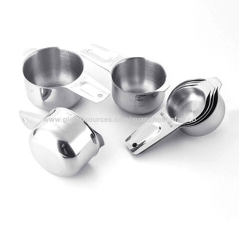 Buy Wholesale China Stackable Metal Measure Cup Set 7pcs Stainless Steel  Measuring Cups And Spoons & Measuring Cups & Spoons at USD 8.3
