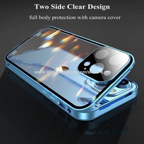 New Magnetic Phone Case Designed for Apple iPhone 11/12,Anti Peep for  Privacy,Double Sided Design of Tempered Glass 360 Full Body Privacy Screen