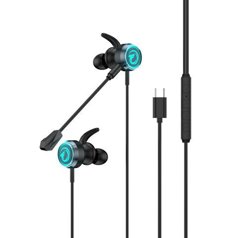 Wired Headset Best Gaming Type C Earphones Unique Rgb Flash Led