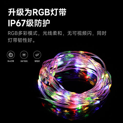 1pc Retractable Camping String Light, Multifunctional Portable LED Light,  Waterproof Fairy Light For Outdoor Camping