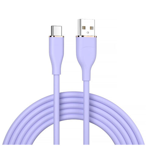 Wholesales Super Fast charging liquid silicone USB-C mobile phone cables JX