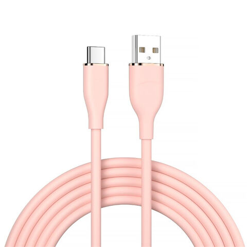 Wholesales Super Fast charging liquid silicone USB-C mobile phone cables JX