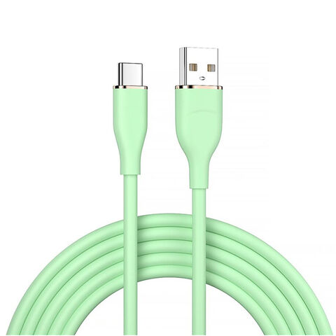 Wholesales Super Fast charging liquid silicone USB-C mobile phone cables JX