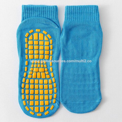 Custom Make Kids and Adults Anti-Skid Socks Trampoline Children's Slide Gripper  Socks For Teenagers