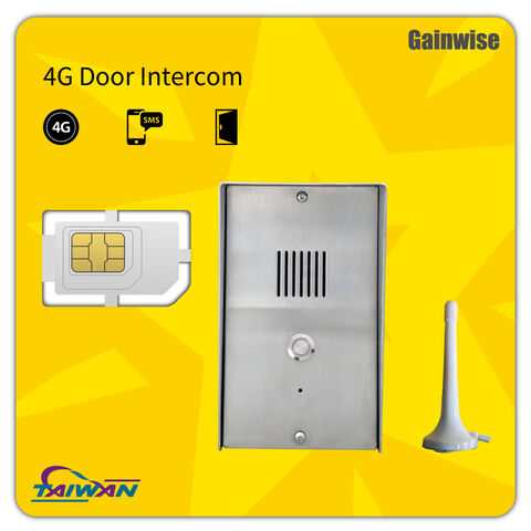 Mise à niveau d'interphone d'appartement ancien - Interphone de porte 4G VoLTE résistant aux intempéries avec accès à distance