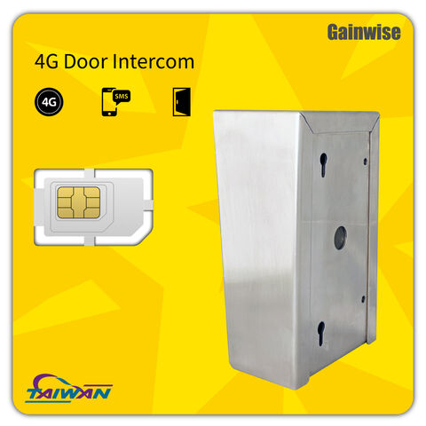 Mise à niveau d'interphone d'appartement ancien - Interphone de porte 4G VoLTE résistant aux intempéries avec accès à distance